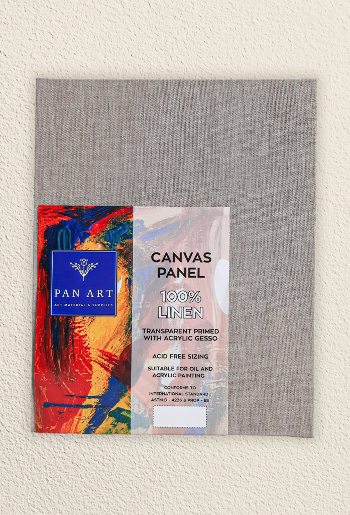 100% Linen Trans. Primed Canvas Panel – Pan Art