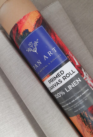 100% Linen Primed Canvas Roll